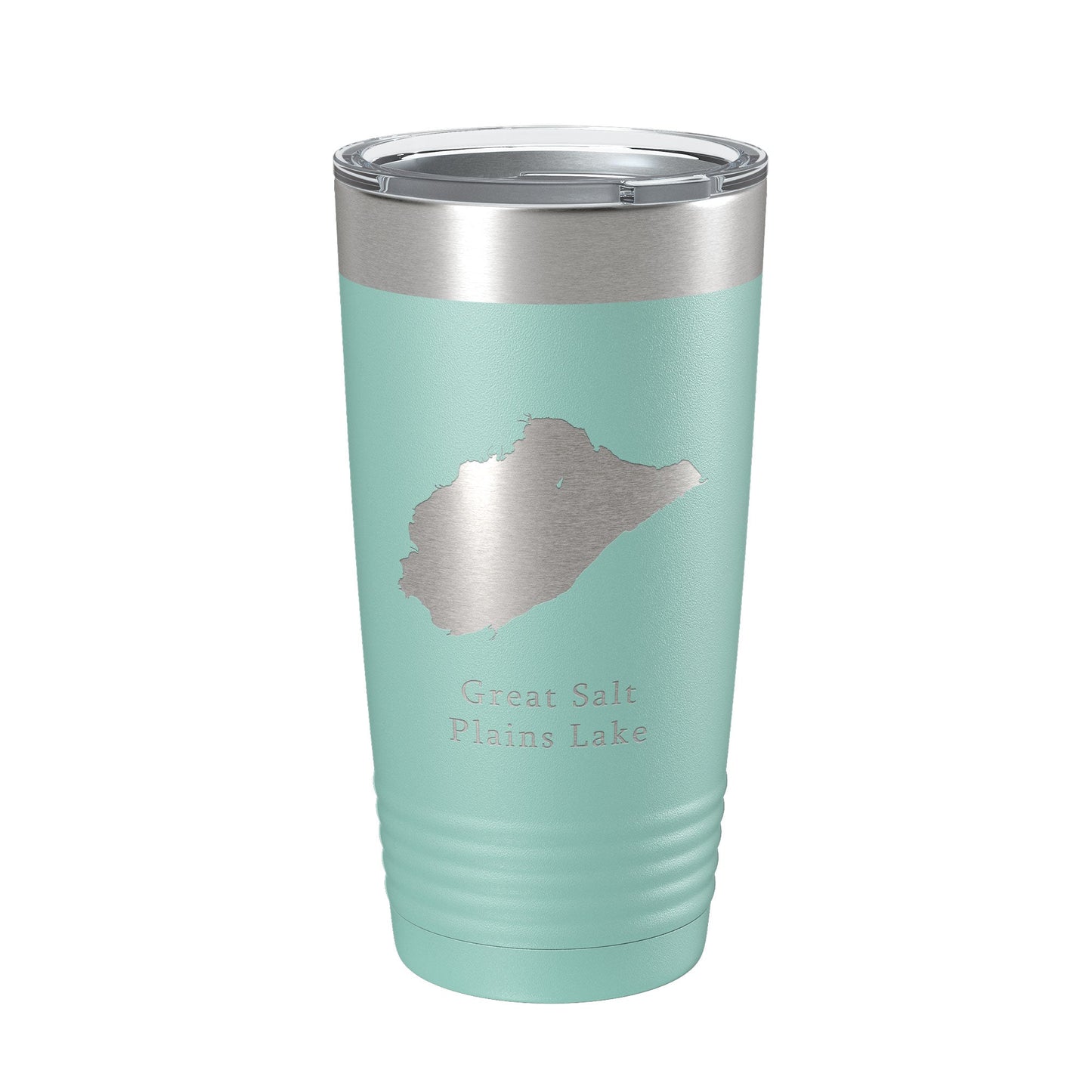 Great Salt Plains Lake Map Tumbler Travel Mug Insulated Laser Engraved Coffee Cup Oklahoma 20 oz-12