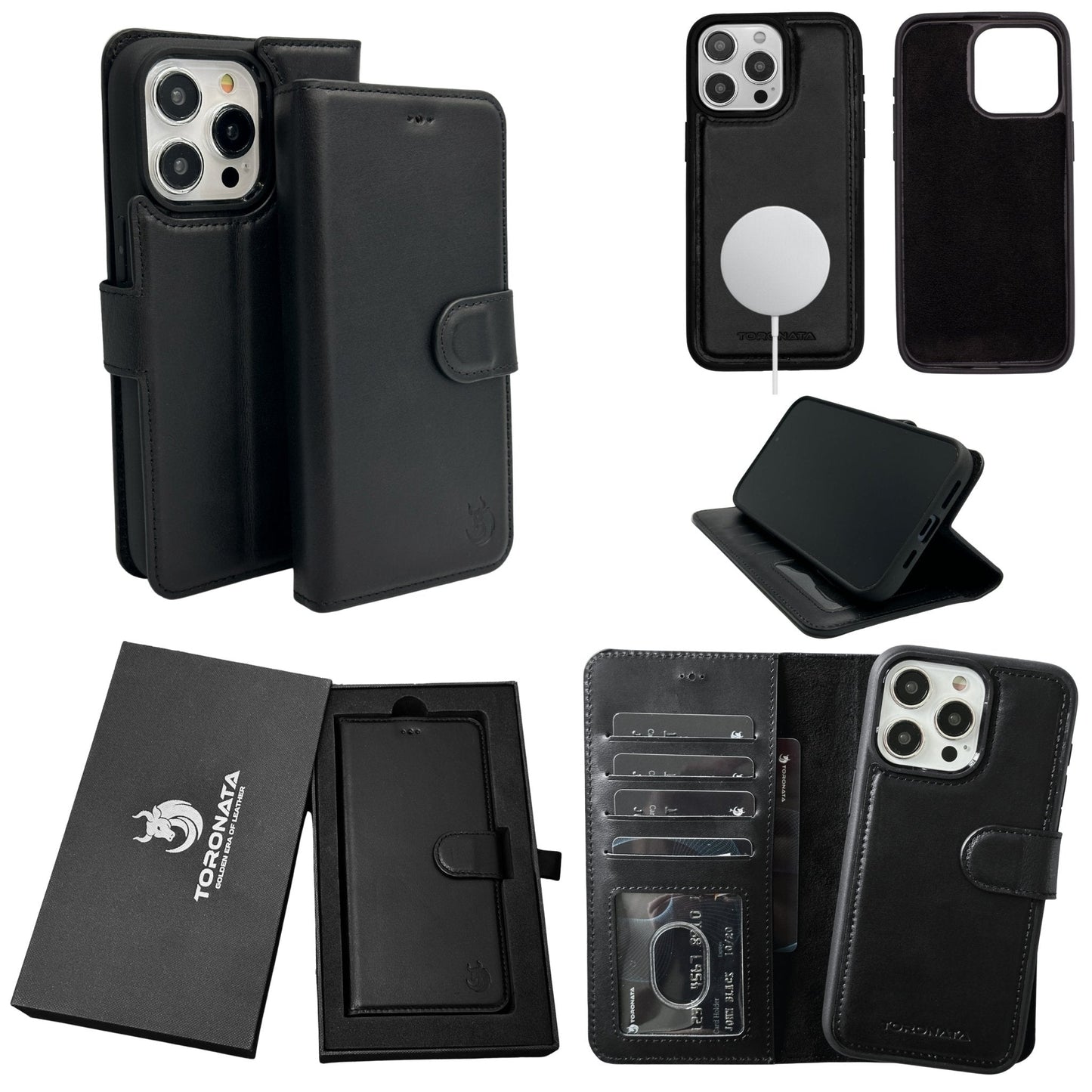 Vegas Premium Leather iPhone 15 Plus Wallet Case with MagSafe | Detachable RFID Blocking Luxury Wallet-5