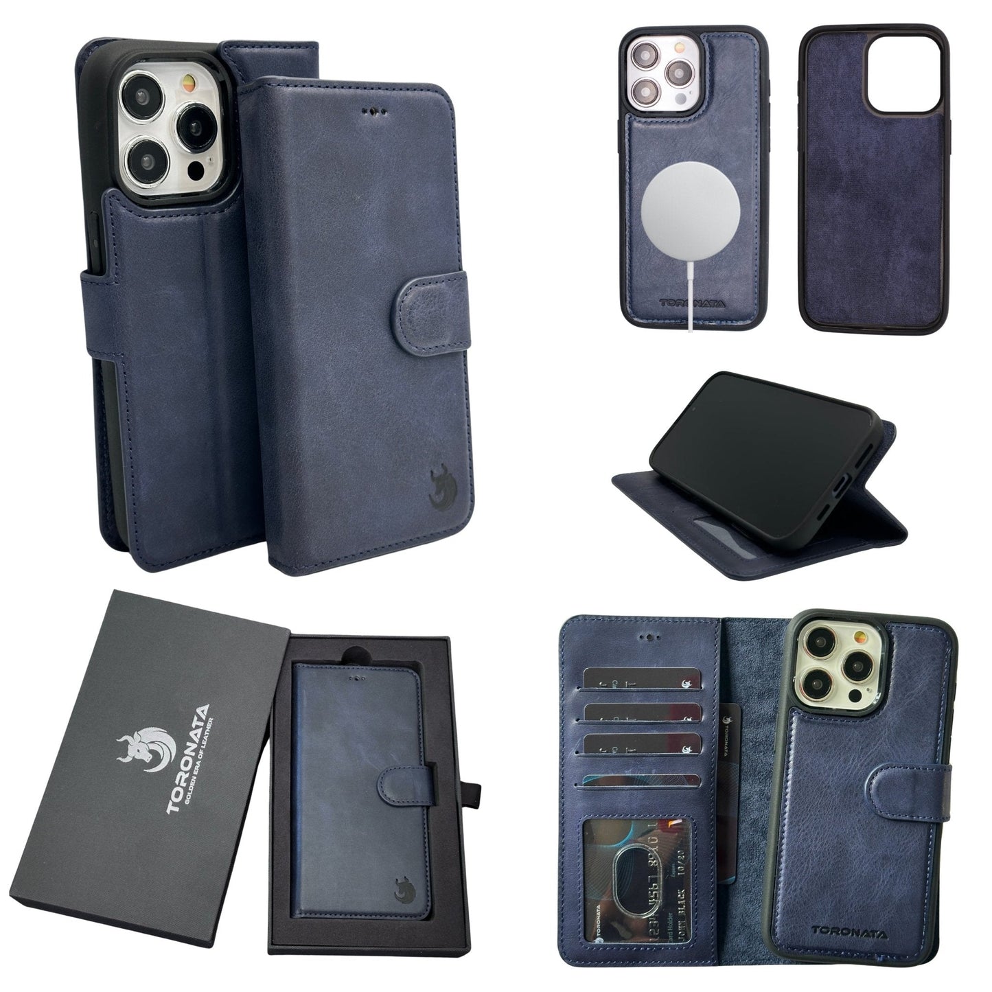 Vegas Premium Leather iPhone 15 Plus Wallet Case with MagSafe | Detachable RFID Blocking Luxury Wallet-6