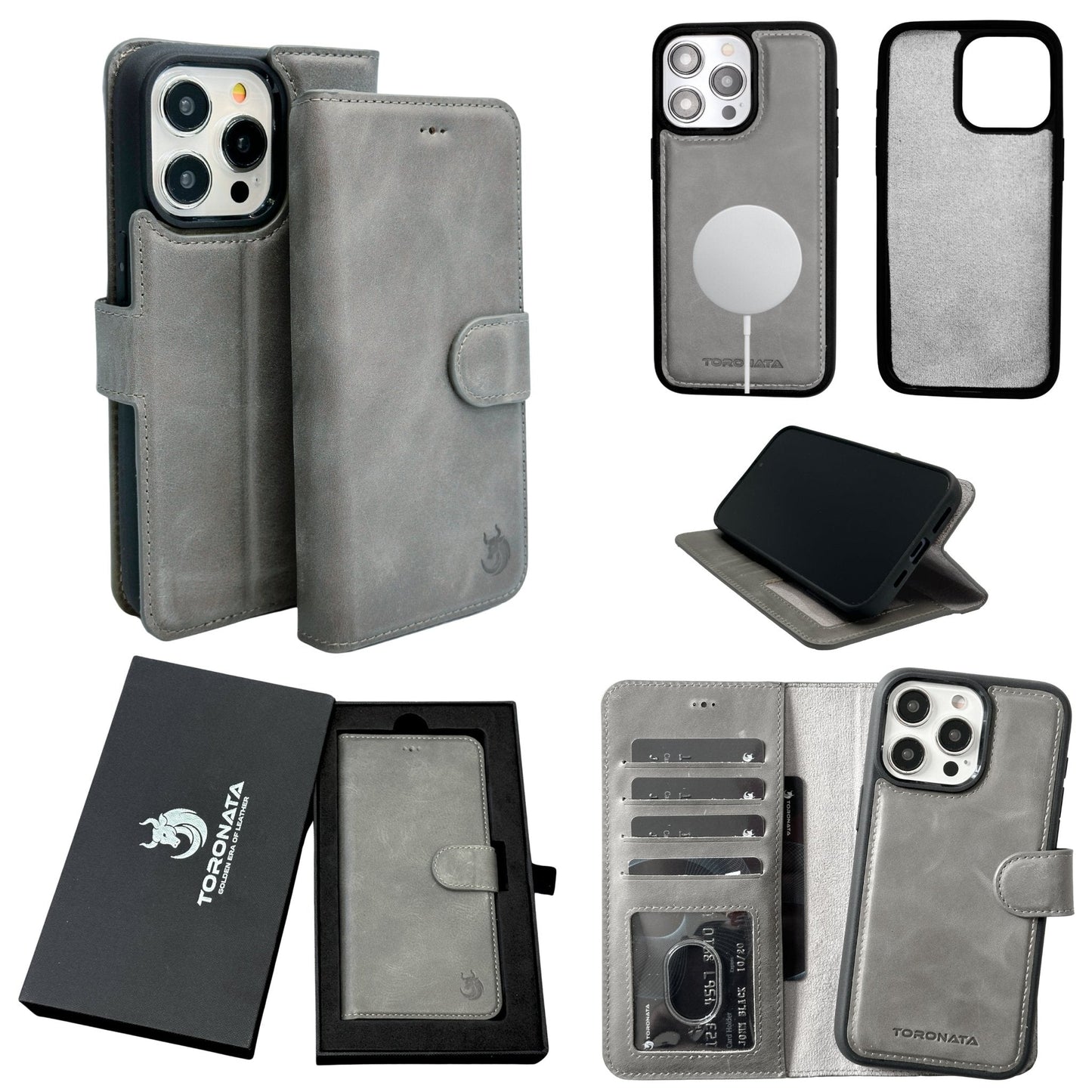 Vegas Premium Leather iPhone 15 Plus Wallet Case with MagSafe | Detachable RFID Blocking Luxury Wallet-10